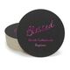 Expressive Script Blessed Round Coasters Image 4 of 5